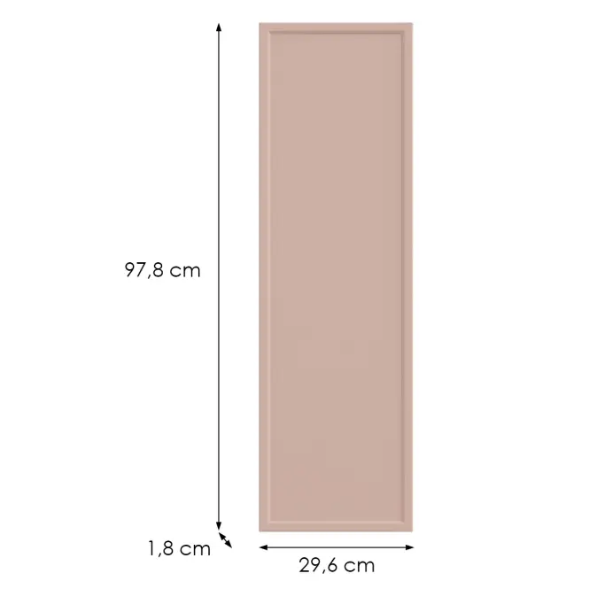Kuchynská predná časť G30(100)(L/P) O6 K276 Antická ružová Gr I,2