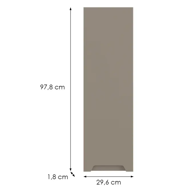 Kuchynská predná časť G30(100) L Q2 K204 Capuccino Matná Gri,2