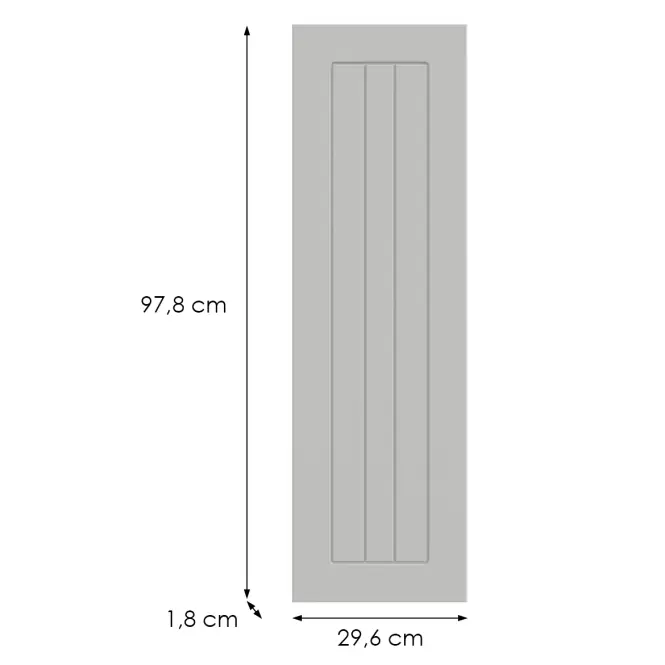 Kuchynská predná časť G30(100) (L/P)H5 K252 Biely Gr I,2