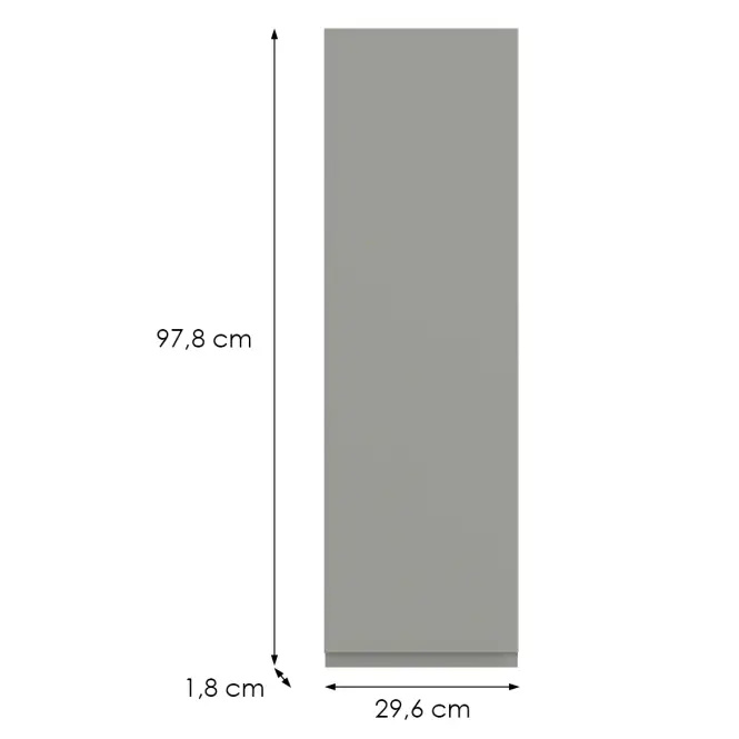 Kuchynská predná časť G30(100) L T8 K261 Sivá Matná Grii,2