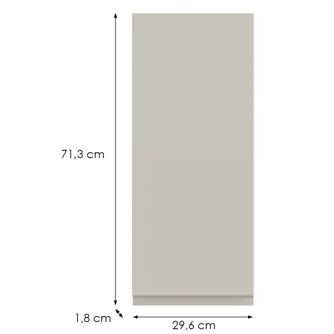 Kuchynská predná časť G30(72) L  T8 K943 Kašmír Gri,2