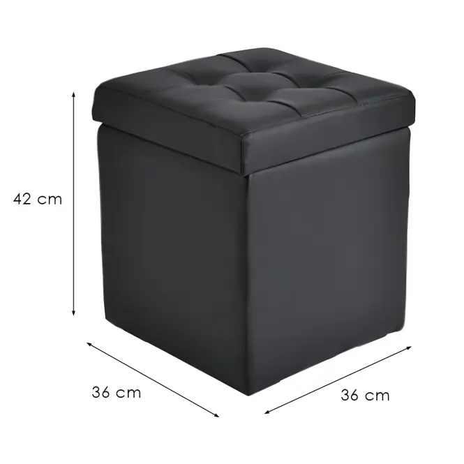 Taburetka Box S čierna,4