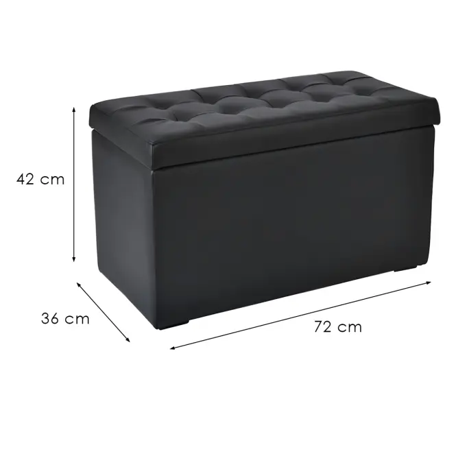 Taburetka Box M čierna,4
