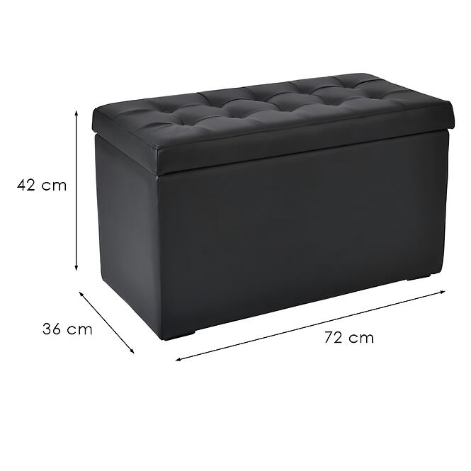 Taburetka Box M čierna,4
