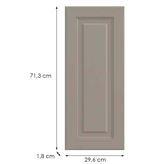 Kuchynská predná časť G30(72)(L/P)  V6 K257 Kašmír Matná Grii,2