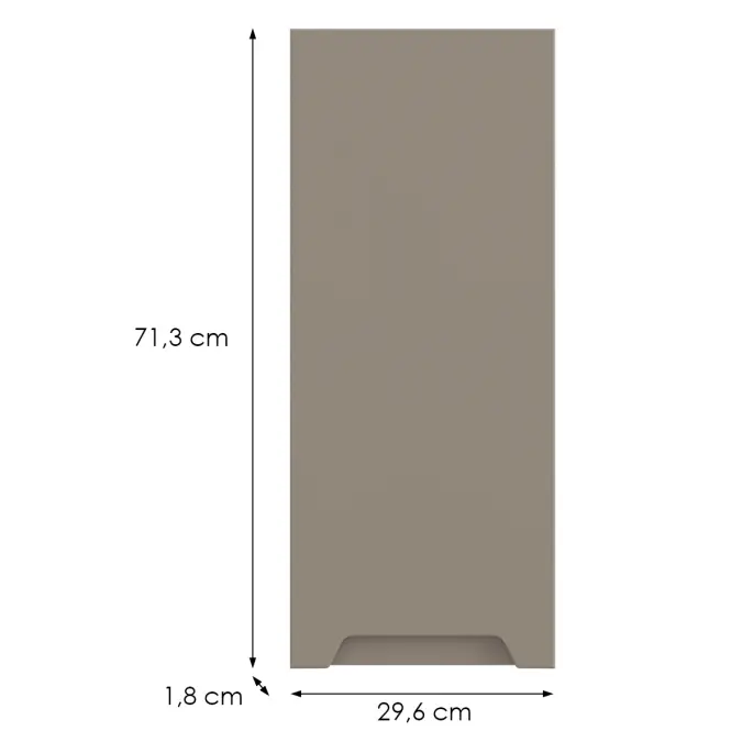 Kuchynská predná časť G30(72) L Q2 K204 Capuccino Matná Gri,2
