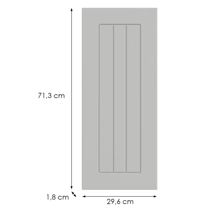 Kuchynská predná časť G30(72)(L/P)  H5 K252 Biely Gr I,2