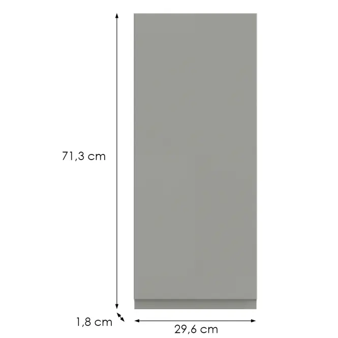 Kuchynská predná časť G30(72) L T8 K261 Sivá Matná Grii,2