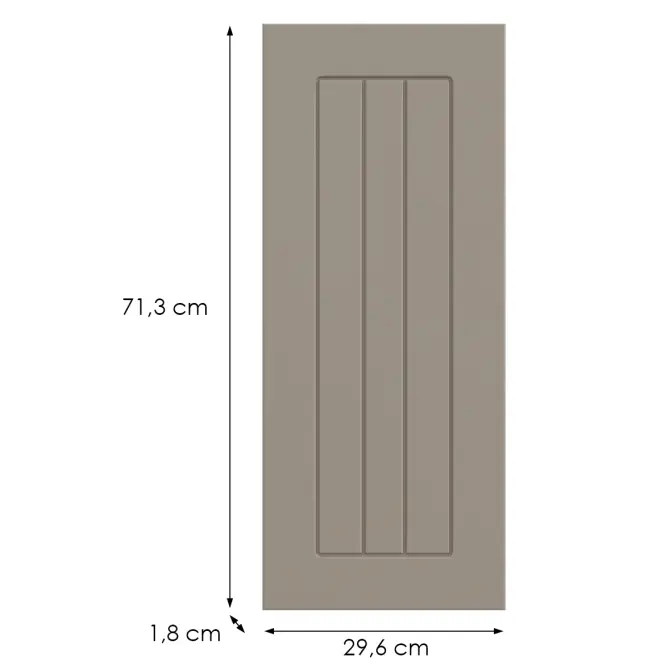 Kuchynská predná časť G30(72)(L/P) H5 K257 Kašmír Matná Grii,2