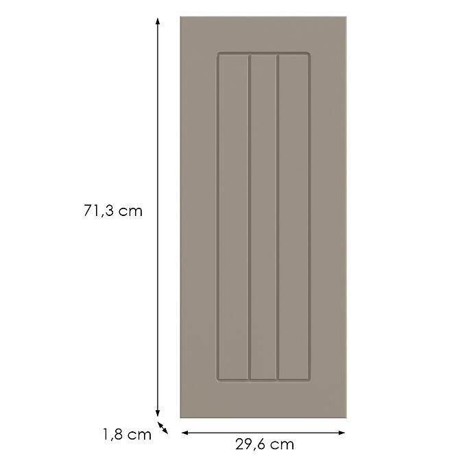 Kuchynská predná časť G30(72)(L/P) H5 K257 Kašmír Matná Grii,2