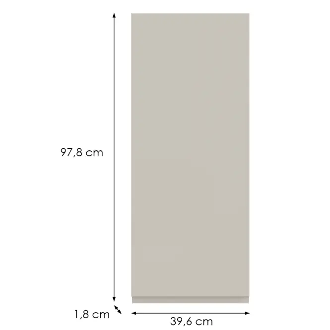 Kuchynská predná časť G40(100) P T8 K943 Kašmír Gri,2