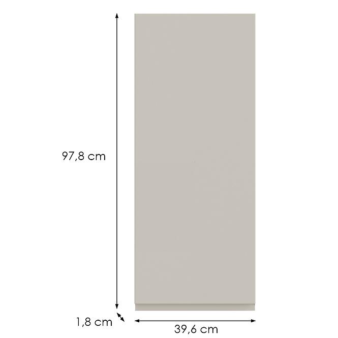 Kuchynská predná časť G40(100) P T8 K943 Kašmír Gri,2