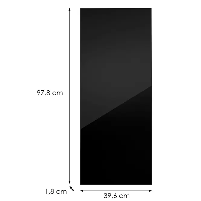 Kuchynská predná časť G40(100)(L/P) L9 K165 Čierna Hg Griii,2