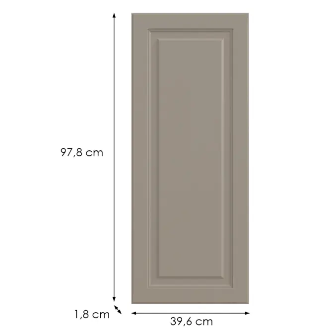 Kuchynská predná časť G40(100)(L/P) V6 K257 Kašmír Matná Grii,2