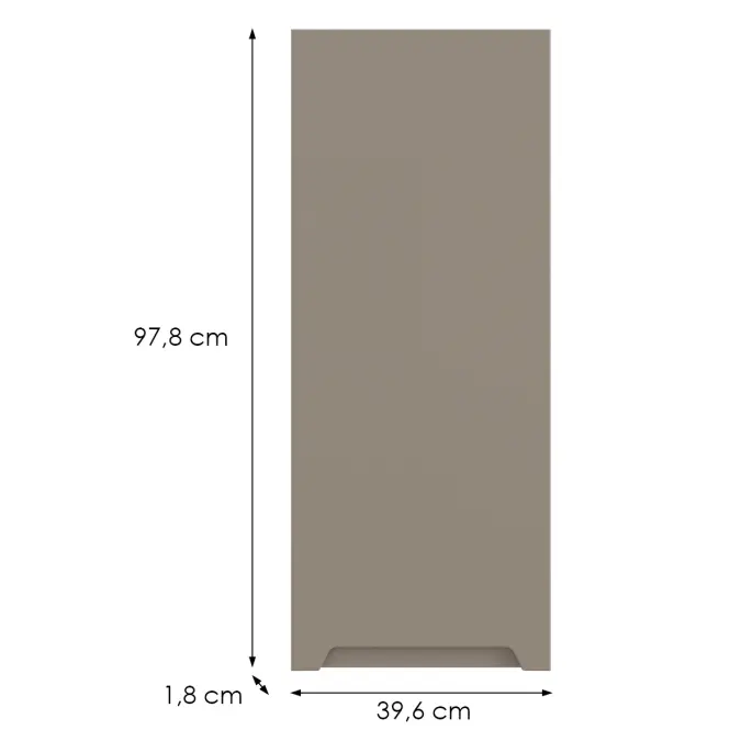 Kuchynská predná časť G40(100)P Q2 K204 Capuccino Matná Gri,2