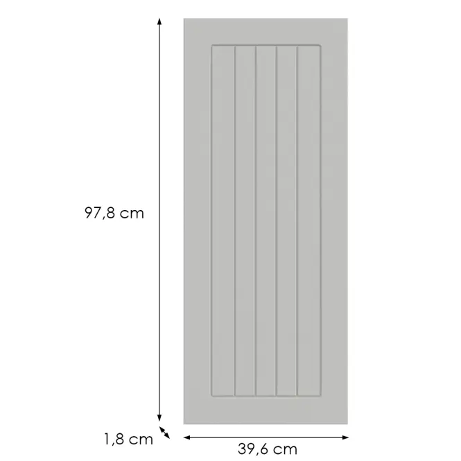 Kuchynská predná časť G40(100)(L/P) H5 K252 Biely Gr I,2