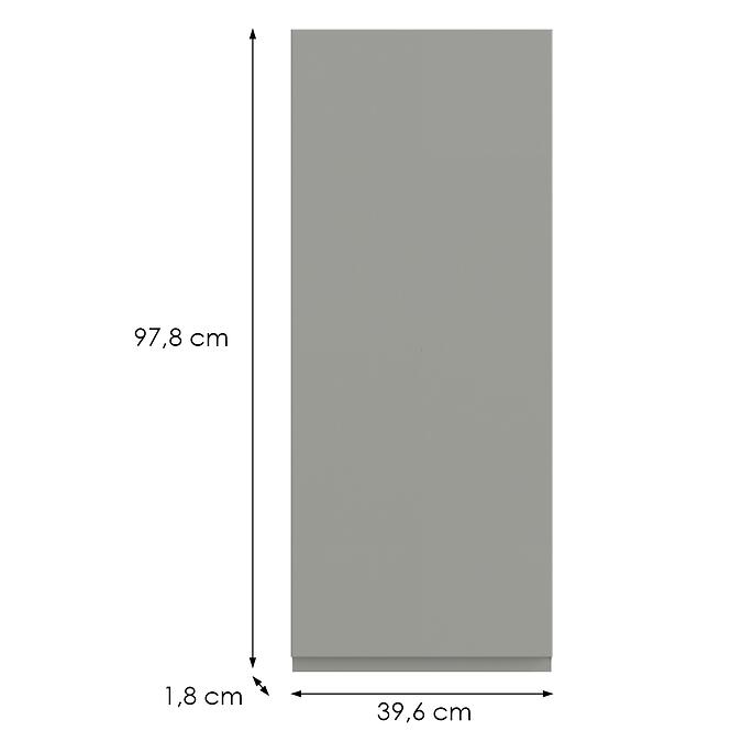 Kuchynská predná časť G40(100) P T8 K261 Sivá Matná Grii