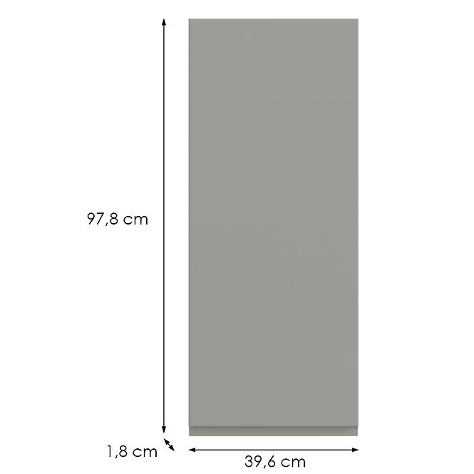 Kuchynská predná časť G40(100) L T8 K261 Sivá Matná Grii