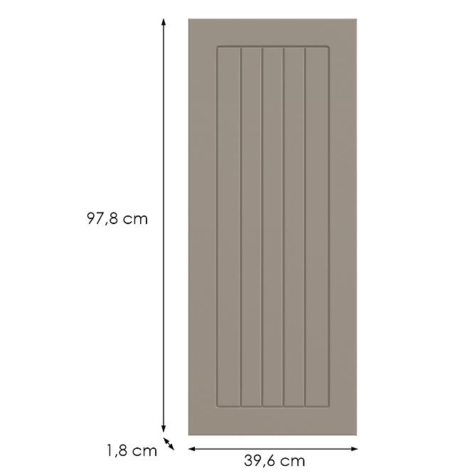 Kuchynská predná časť G40(100)(L/P) H5 K257 Kašmír Matná Grii,2