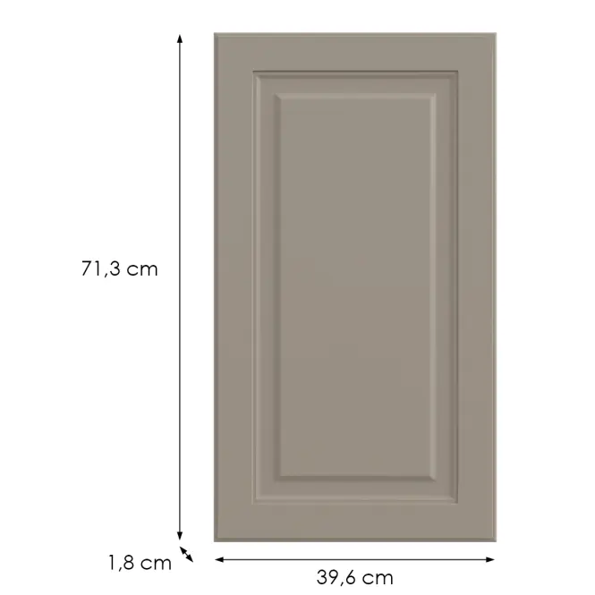 Kuchynská predná časť G40(72)(L/P)  V6 K257 Kašmír Matná Grii,2