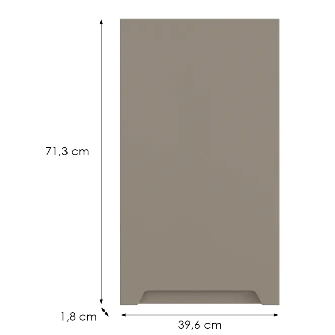 Kuchynská predná časť G40(72) P Q2 K204 Capuccino Matná Gri,2