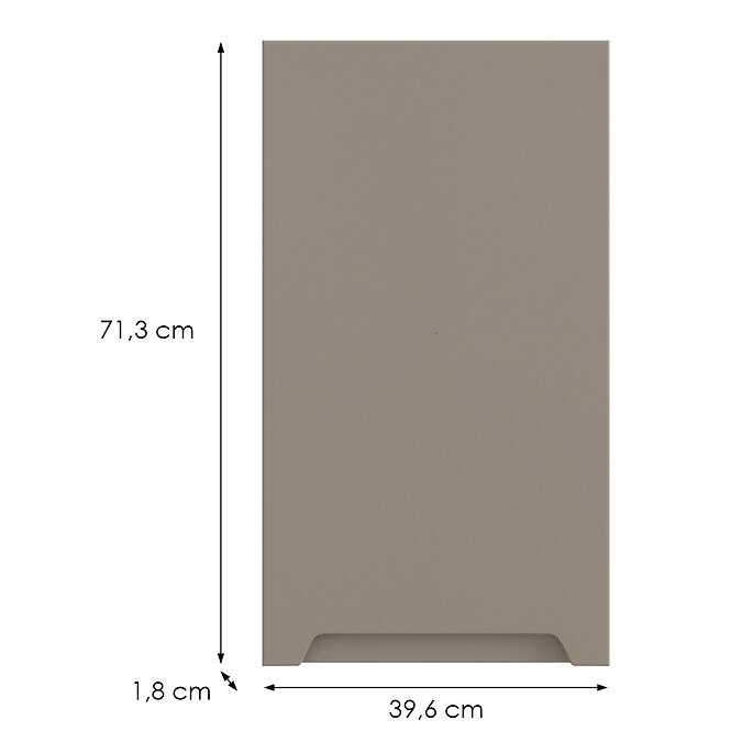 Kuchynská predná časť G40(72) L Q2 K204 Capuccino Matná Gri