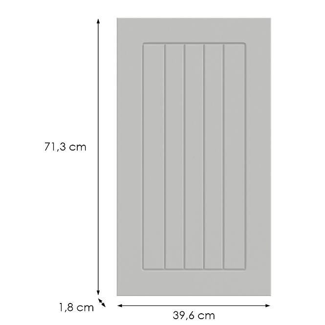 Kuchynská predná časť G40(72)(L/P)  H5 K252 Biely Gr I