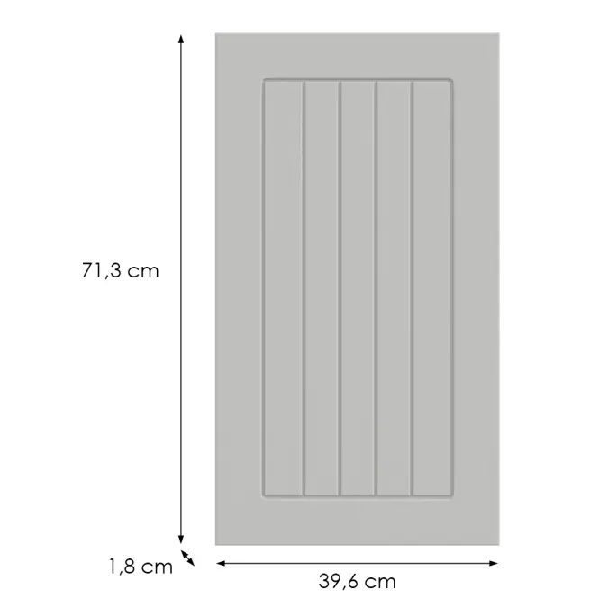 Kuchynská predná časť G40(72)(L/P)  H5 K252 Biely Gr I,2