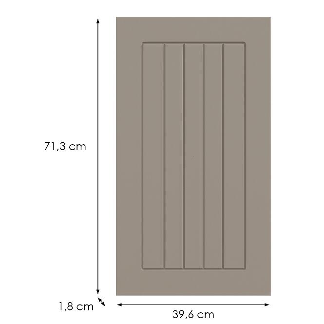 Kuchynská predná časť G40(72)(L/P) H5 K257 Kašmír Matná Grii