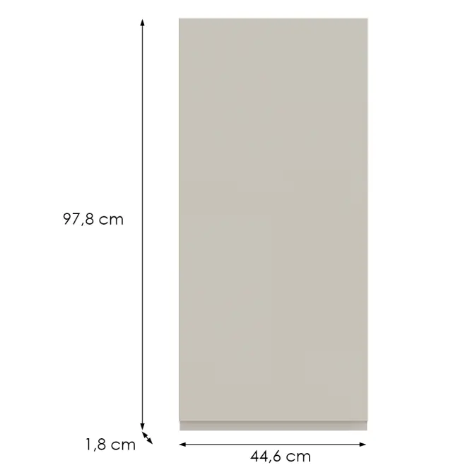 Kuchynská predná časť G45(100) L T8 K943 Kašmír Gri,2