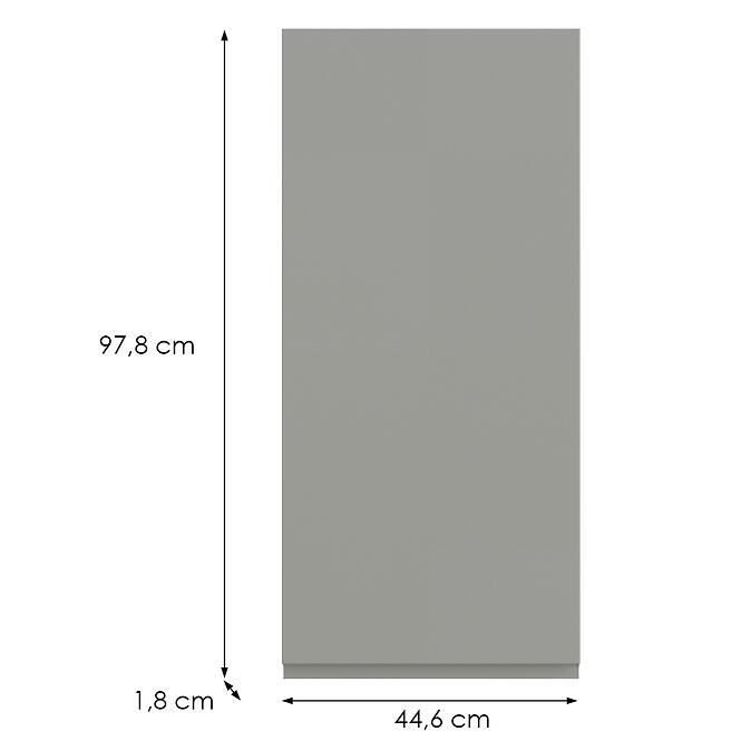 Kuchynská predná časť G45(100) P T8 K261 Sivá Matná Grii,2