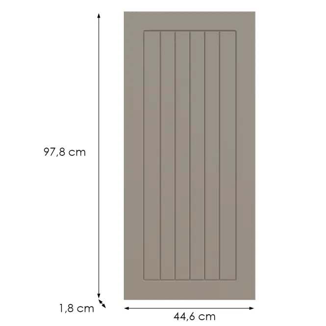 Kuchynská predná časť G45(100)(L/P) H5 K257 Kašmír Matná Grii,2