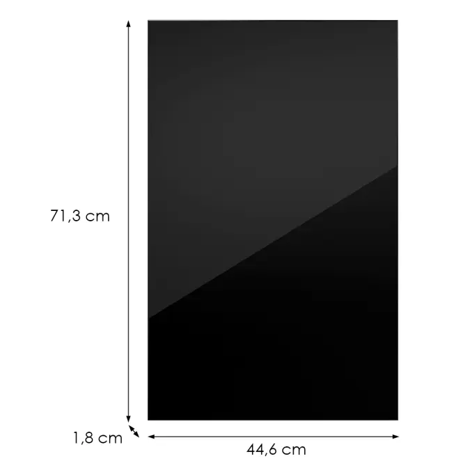 Kuchynská predná časť G45(72)(L/P) L9 K165 Čierna Hg Griii,2
