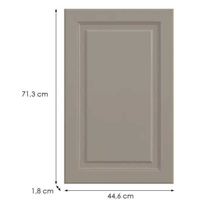 Kuchynská predná časť G45(72)(L/P)  V6 K257 Kašmír Matná Grii,2