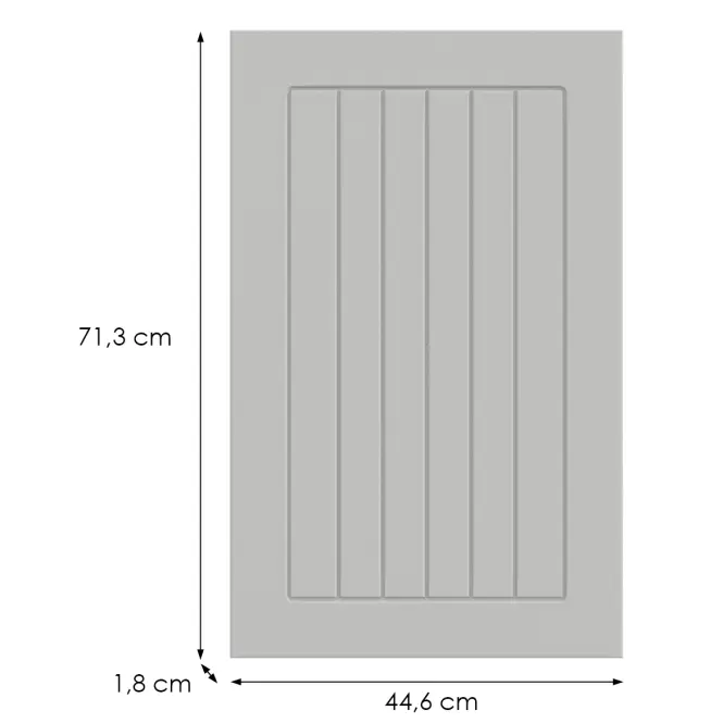 Kuchynská predná časť G45(72)(L/P) H5 K252 Biely Gr I,2