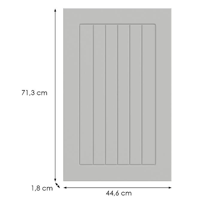 Kuchynská predná časť G45(72)(L/P) H5 K252 Biely Gr I,2