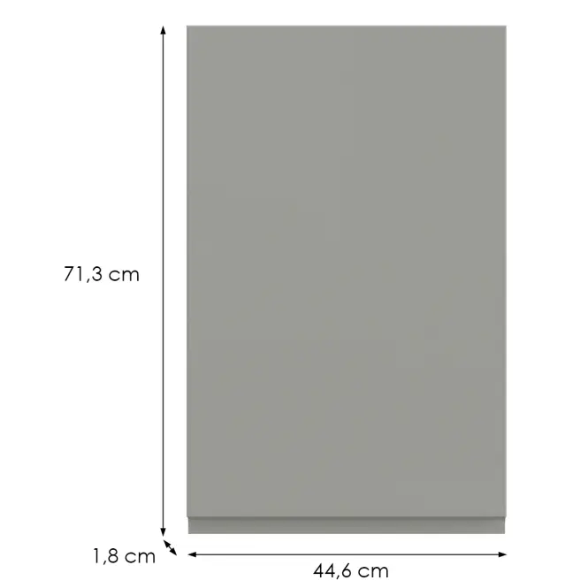 Kuchynská predná časť G45(72) P T8 K261 Sivá Matná Grii,2