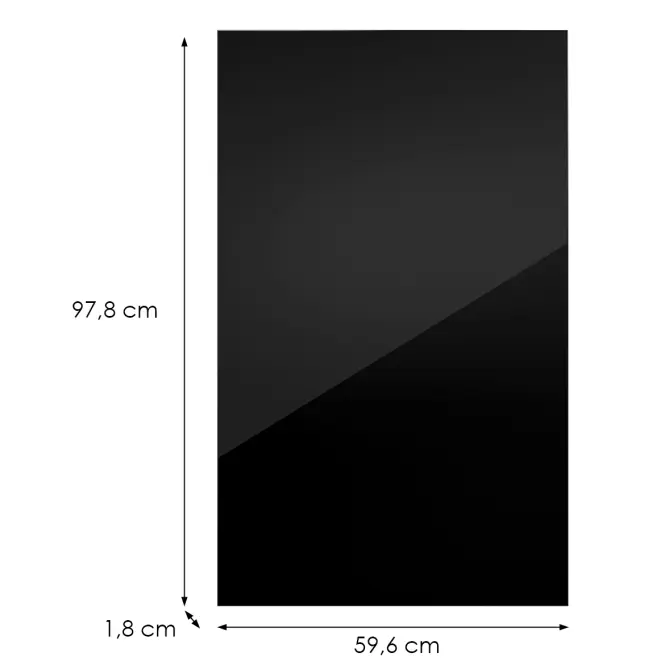 Kuchynská predná časť G60(100)(L/P) L9 K165 Čierna Hg Griii,2