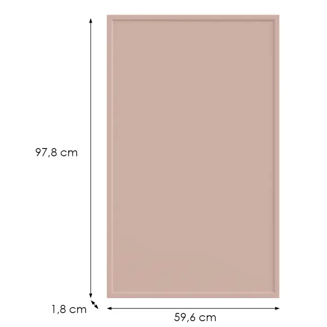 Kuchynská predná časť G60(100)(L/P) O6 K276 Antická ružová Gr I,2