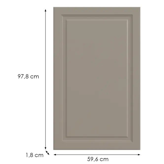 Kuchynská predná časť G60(100)(L/P)  V6 K257 Kašmír Matná Grii,2