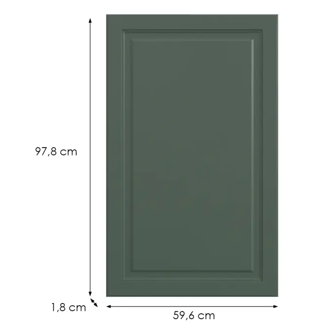 Kuchynská predná časť G60(100)(L/P) V6 K274 Zelený labrador,2