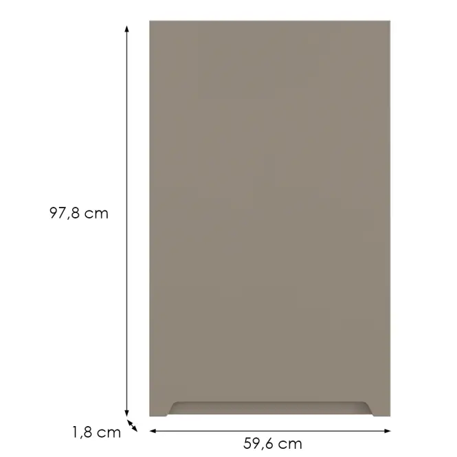 Kuchynská predná časť G60(100) P Q2 K204 Capuccino Matná Gri,2