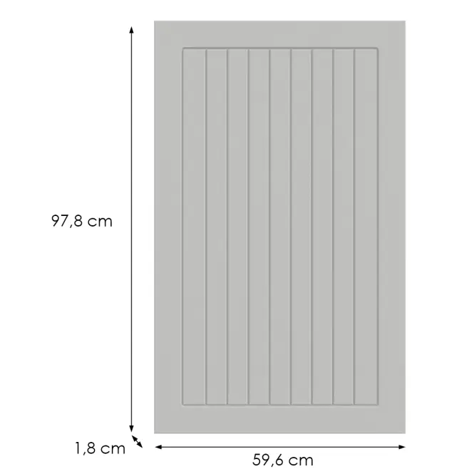 Kuchynská predná časť G60(100)(L/P) H5 K252 Biely Gr I,2