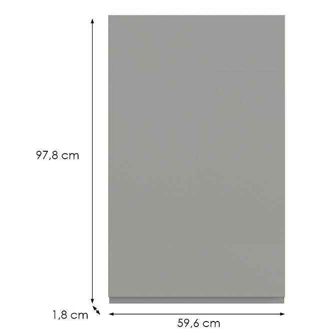 Kuchynská predná časť G60(100) L T8 K261 Sivá Matná Grii,2