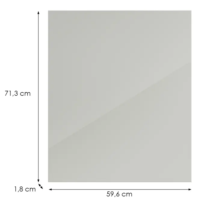 Kuchynská predná časť G60(72)(L/P) L9 K900 Bianco Hg Griii,2