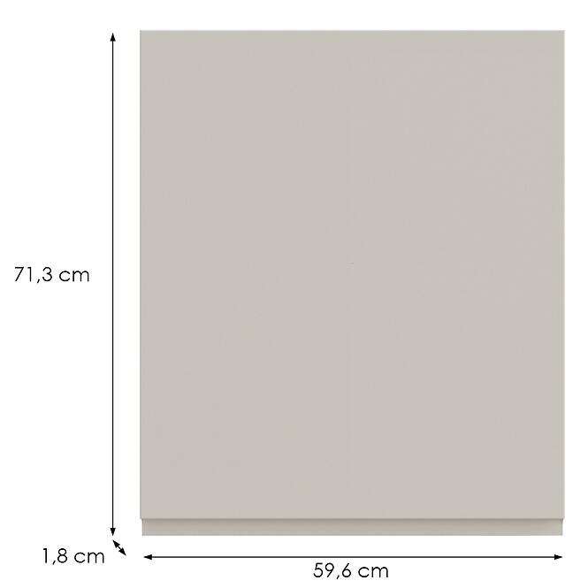 Kuchynská predná časť G60(72) P T8 K943 Kašmír Gri,2