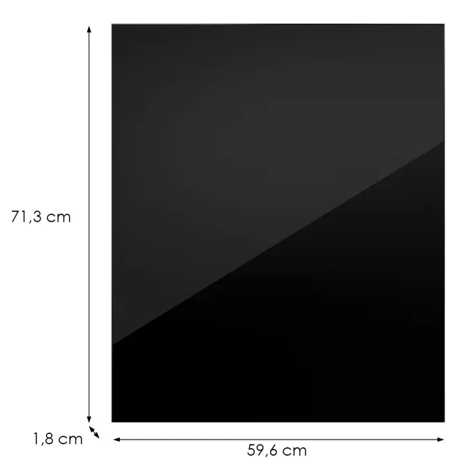 Kuchynská predná časť G60(72)(L/P) L9 K165 Čierna Hg Griii,2