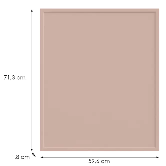 Kuchynská predná časť G60(72)(L/P) O6 K276 Antická ružová Gr Ii,2