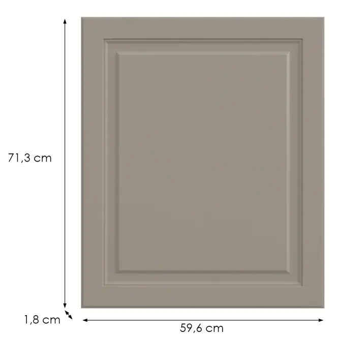 Kuchynská predná časť G60(72)(L/P)  V6 K257 Kašmír Matná Grii,2
