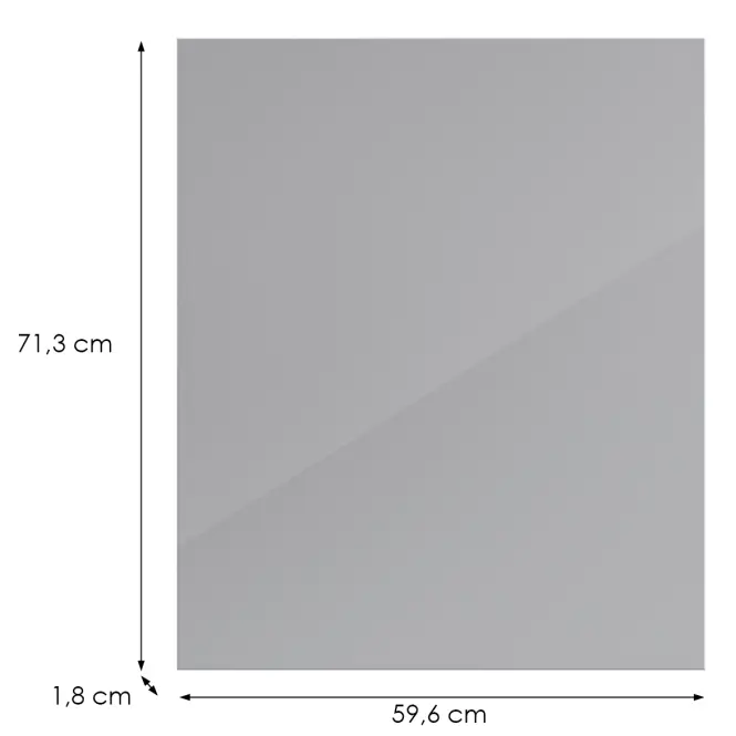 Kuchynská predná časť G60(72)(L/P) L9 K268 Sivá Hg Griii,2